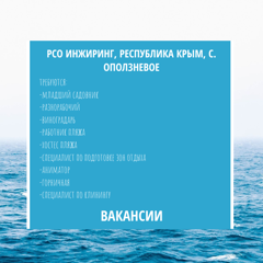 ООО «РСО Инжиниринг» приглашает на работу студентов (г. Ялта)