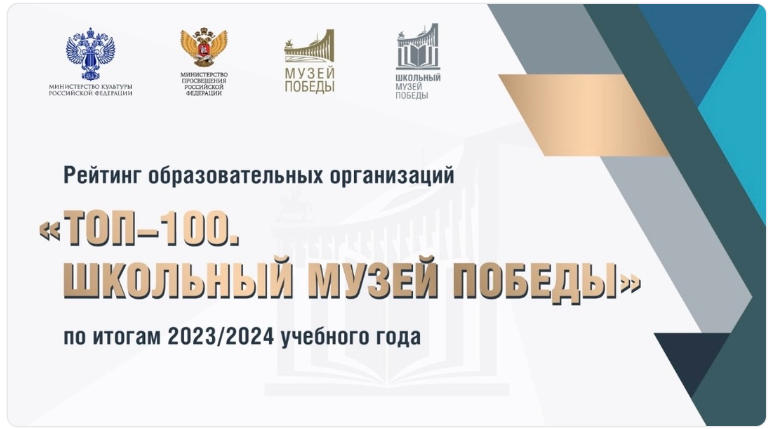 Музей «Слава госпиталя» в числе лидеров всероссийской программы «Школьный Музей Победы»