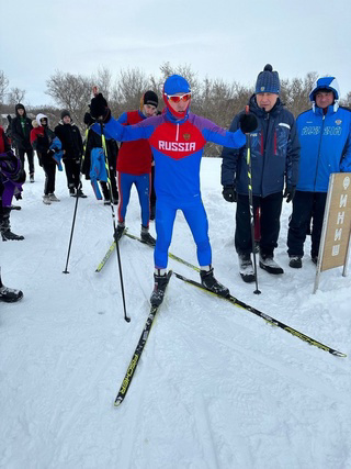 На соревнованиях по лыжным гонкам