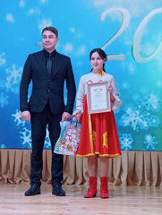 Звание «Мисс талант» в муниципальном конкурсе молодежи Канашского района «Зимняя сказка -2024»