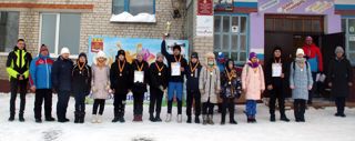 В первенстве Моргаушского округа по лыжным гонкам среди лыжников ООШ команда нашей школы заняла 3 место.