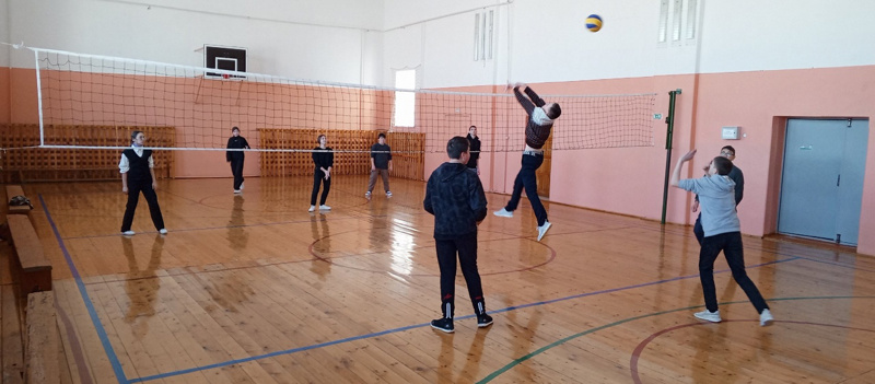 Соревнование по волейболу в рамках недели физической культуры