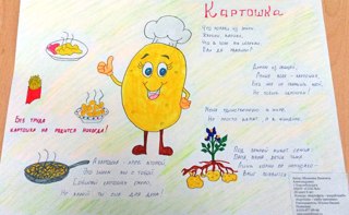 Прошёл первый этап школьного творческого конкурса "Картофель - второй хлеб"