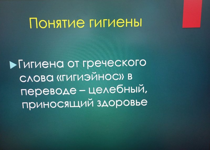 В рамках Недели гигиены с учащимися 8 класса  прошел урок «Личная гигиена подростка»