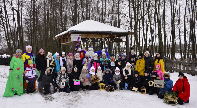 Прогулка учащихся 5 кадетского класса в зимний лес