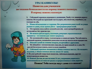 Родительское собрание в 7 классе: "Безопасность учащихся во время зимних каникул"