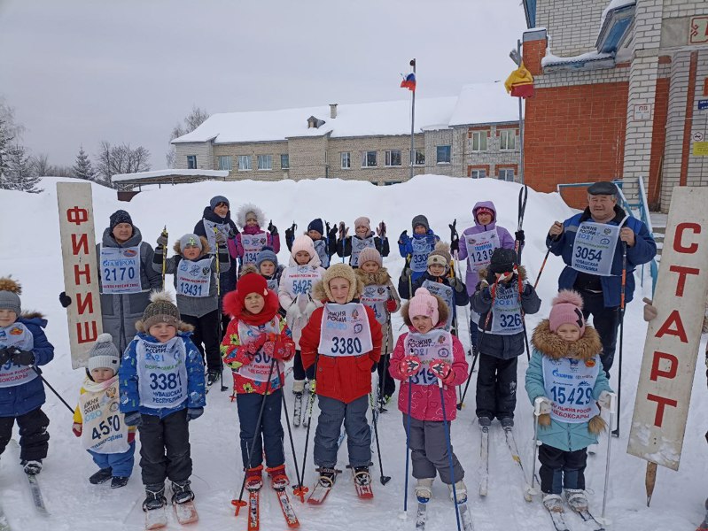 Спортивный праздник «Лыжня России-2024» для малышей