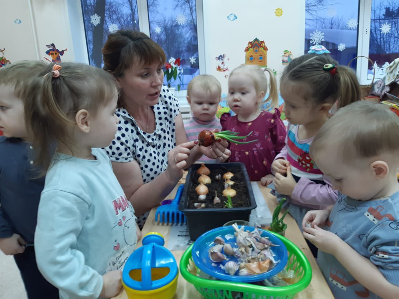 В МБДОУ "Детский сад №1" Березка" открылась исследовательская мини-лаборатория "Огород на подоконнике»