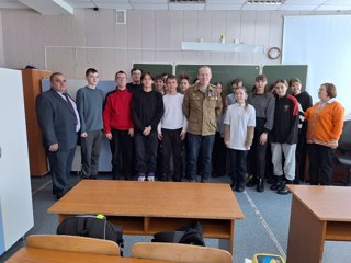 Встреча старшеклассников с ветеранами МВД, участниками боевых действий