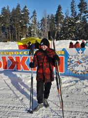 Дети – участники массовой лыжной гонки