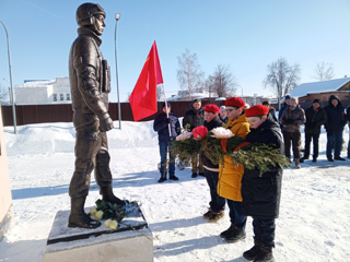 Юнармейцы Гимназии №1 г. Ядрина стали участниками торжественного мероприятия, посвященного 35-летию вывода советских войск из Афганистана