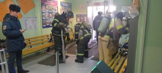 Пожарно-тактические ученья прошли в "Олимпе"