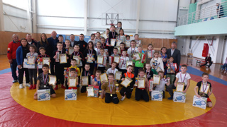 Победители и призёры муниципального турнира  по вольной борьбе среди юношей и девушек