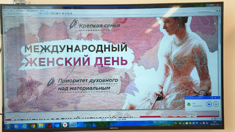 Прошли «Разговоры о важном» на тему «Международный женский день»