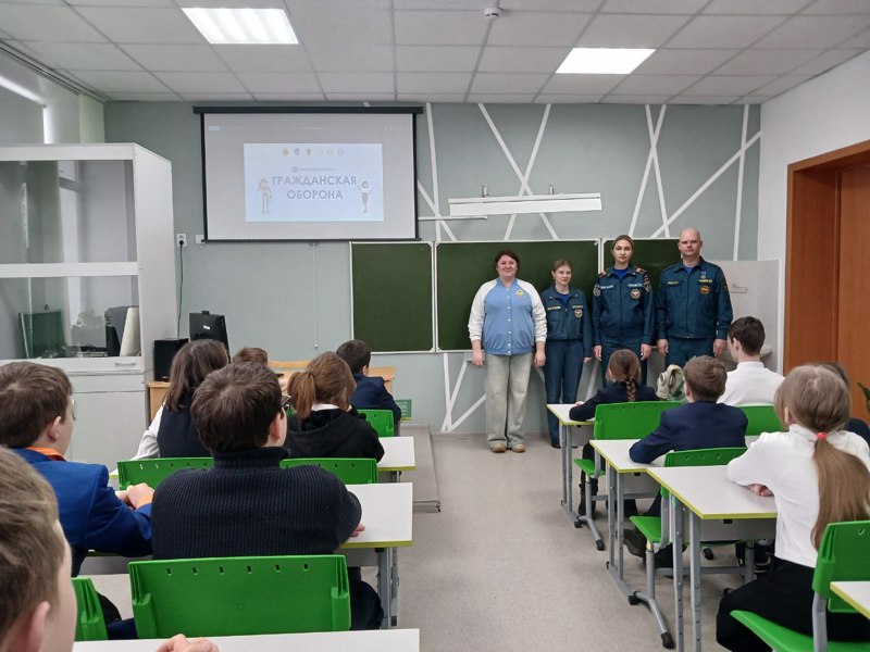 Прошёл открытый урок по основам безопасности жизнедеятельности, посвящённый Всемирному дню гражданской обороны