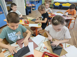 Грачи в технике оригами