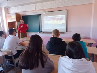 Встреча учащихся 9 класса с представителями   «Чебоксарского техникума ТрансСтройТех»
