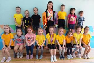 Фитнес-аэробика в детском саду.
