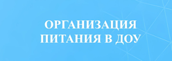 Организация питания в ДОУ