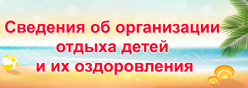Сведения об организации отдыха детей и их оздоровления