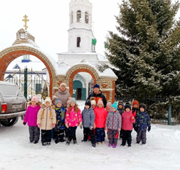 Дошкольники в храме нашего села