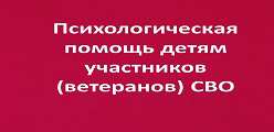 Психологическая помощь детям участников (ветеранов) СВО