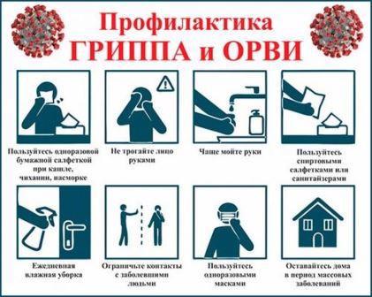 Правила профилактики ОРВИ в классах