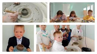 Занятия по лепке на гончарном круге