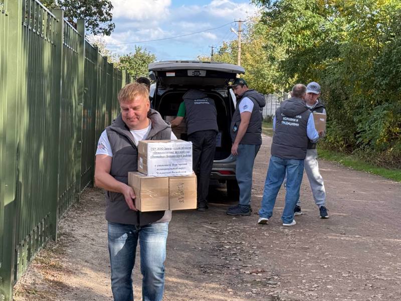 Гуманитарная помощь от Вурнарского муниципального округа добралась до детского сада «Познайка» Запорожья