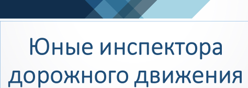 Юные инспектора дорожного движения