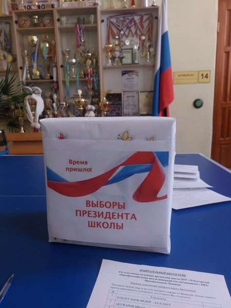 Школа выбрала лидера: Виктория – наш новый президент!