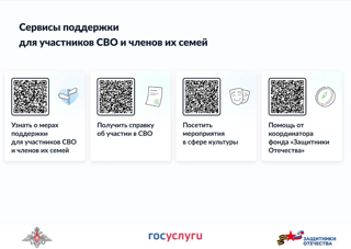 Сервисы поддержки для участников СВО