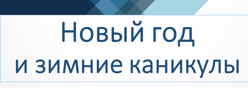 Новый год и зимние каникулы