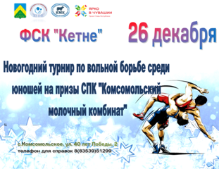 Новогодний турнир по вольной борьбе среди юношей на призы СПК "КМК"