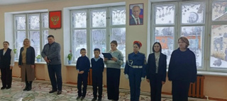 Торжественное мероприятие, посвящённое закрытию Года защитника Отечества, состоялось сегодня в нашей школе.