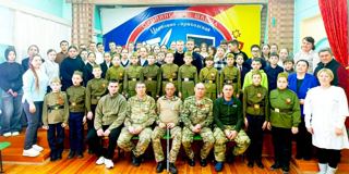 "Классная встреча" ко Дню защитника Отечества учащихся 5-11 классов с участниками боевых действий в зоне специальной военной операции