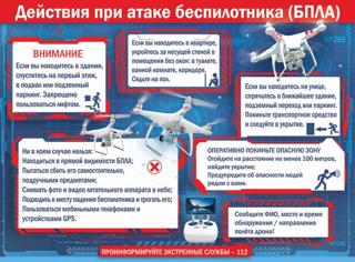 Правила поведения при угрозе атаки БПЛА: памятка для всех нас