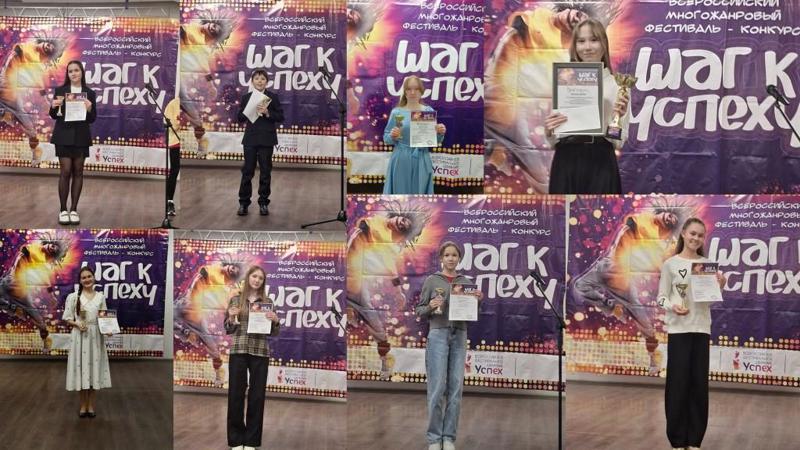 Победители IV Всероссийского многожанрового фестиваля-конкурса детского, юношеского и взрослого творчества "Шаг к успеху - 2026".