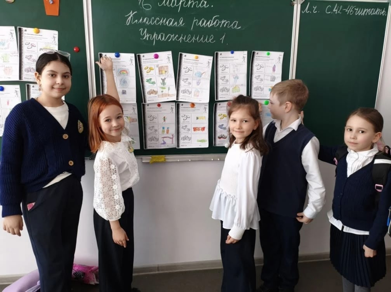 Занятие в 1 А классе СОШ №1: "Новая жизнь старых вещей"