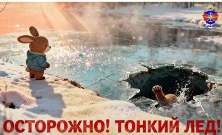Главное управление на транспорте МВД России предупреждает!!! Осторожно: ТОНКИЙ ЛЕД!