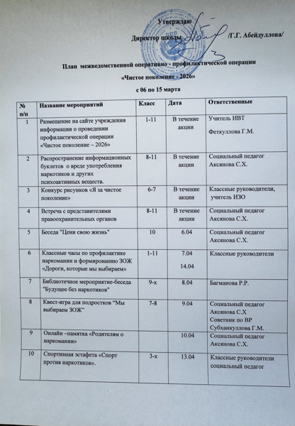 «Чистое поколение — 2026»