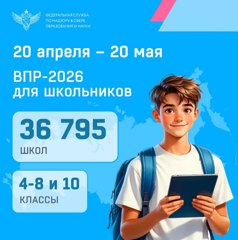 С 20 апреля по 20 мая в школах пройдут всероссийские проверочные работы (ВПР)
