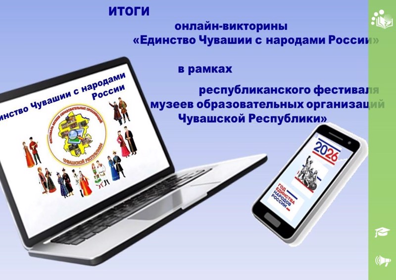 Итоги онлайн‑викторины «Единство Чувашии с народами России»