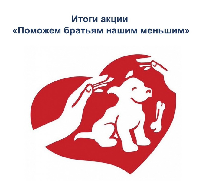 Итоги акции "Поможем братьям нашим меньшим"