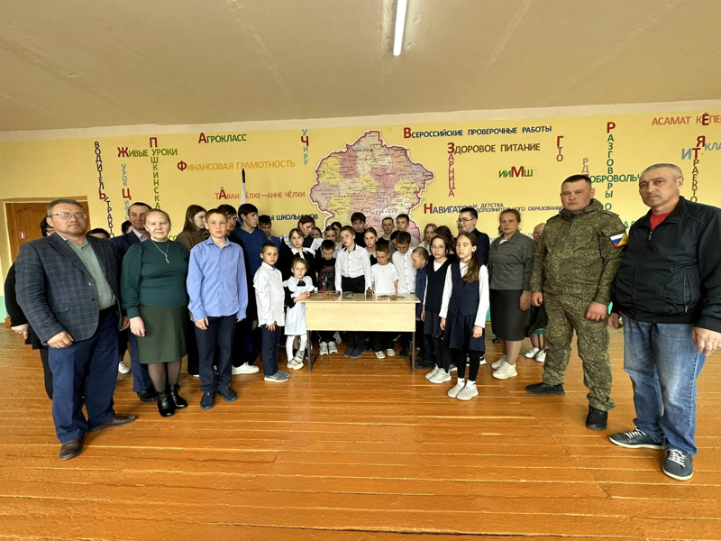 В Новошимкусской школе почтили память земляка, погибшего в годы войны