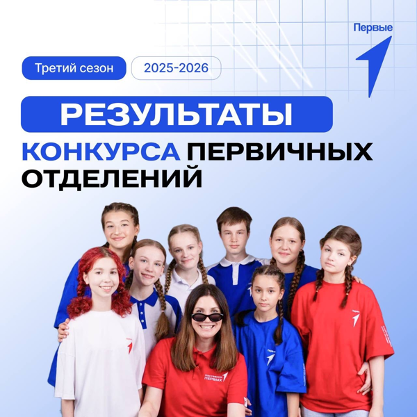 Наш Детский сад «Аленушка» в числе победителей Федерального конкурса первичных отделений Движения Первых в 2025-2026 году ✨