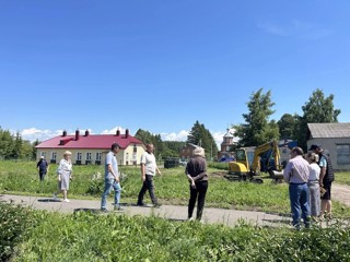 В Турмышской школе начали строить площадку ГТО