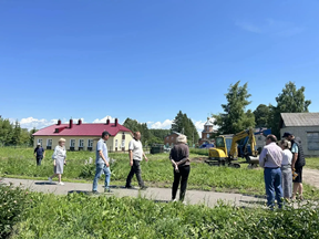 📌 В Турмышской школе началось строительство площадки ГТО.