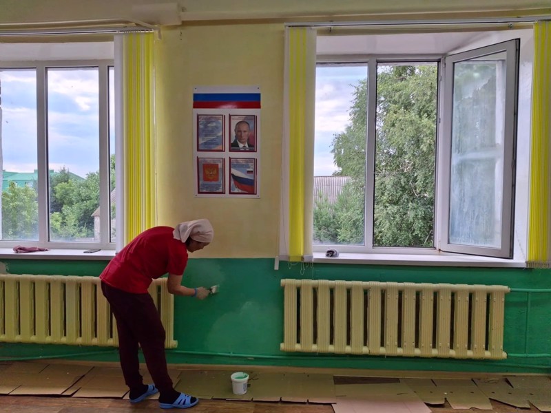 В МБОУ "Яльчикская СОШ им. Героя России Н.А. Петрова" стартовала подготовка к предстоящему учебному году