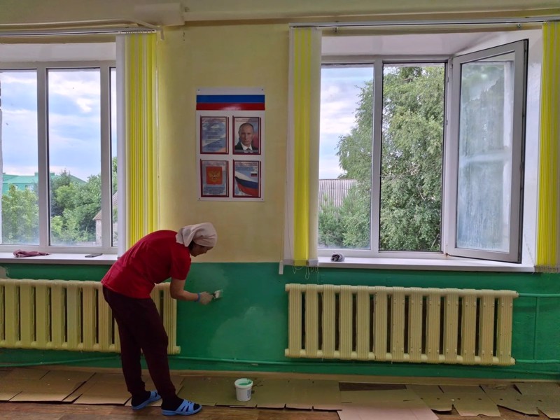 В МБОУ "Яльчикская СОШ им. Героя России Н.А. Петрова" стартовала подготовка к предстоящему учебному году